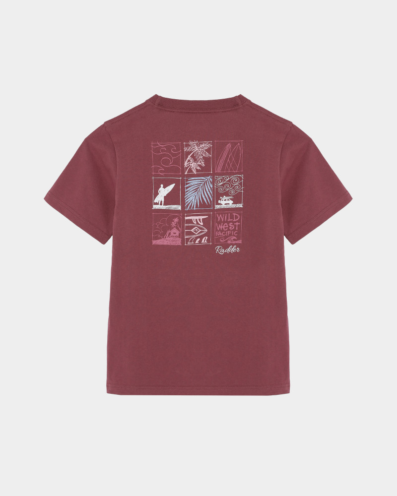 Camiseta infantil Radder Nocta rosa oscuro 572614-620