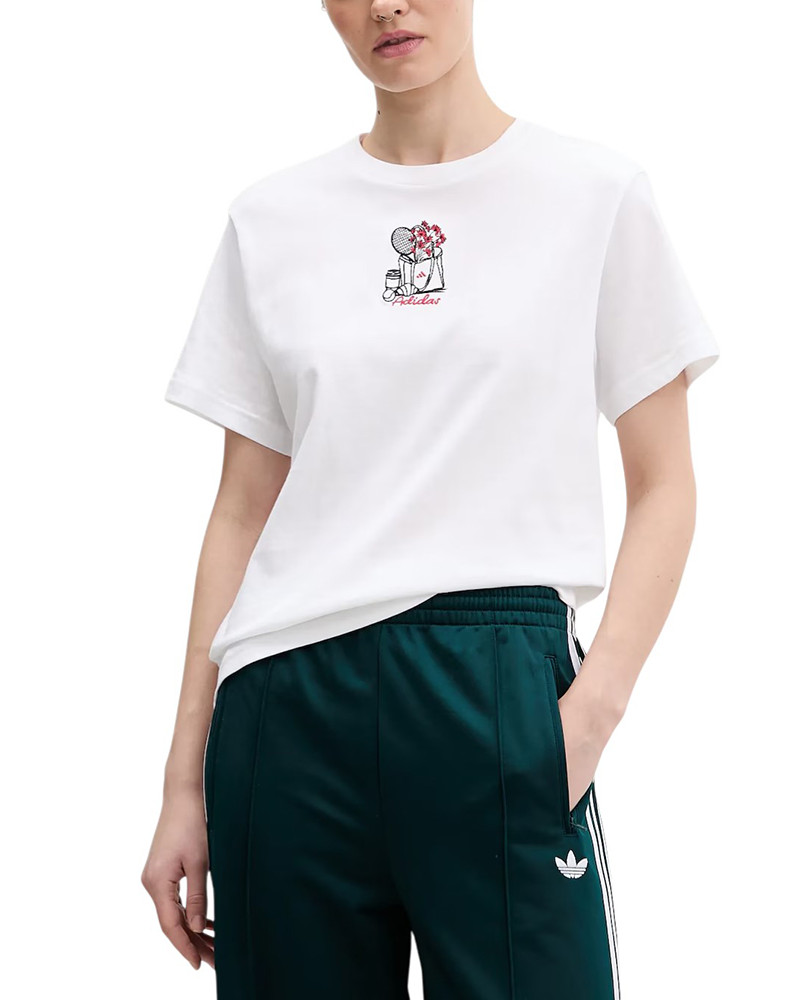 Camiseta de mujer Adidas MINI EMB T blanca KA5090