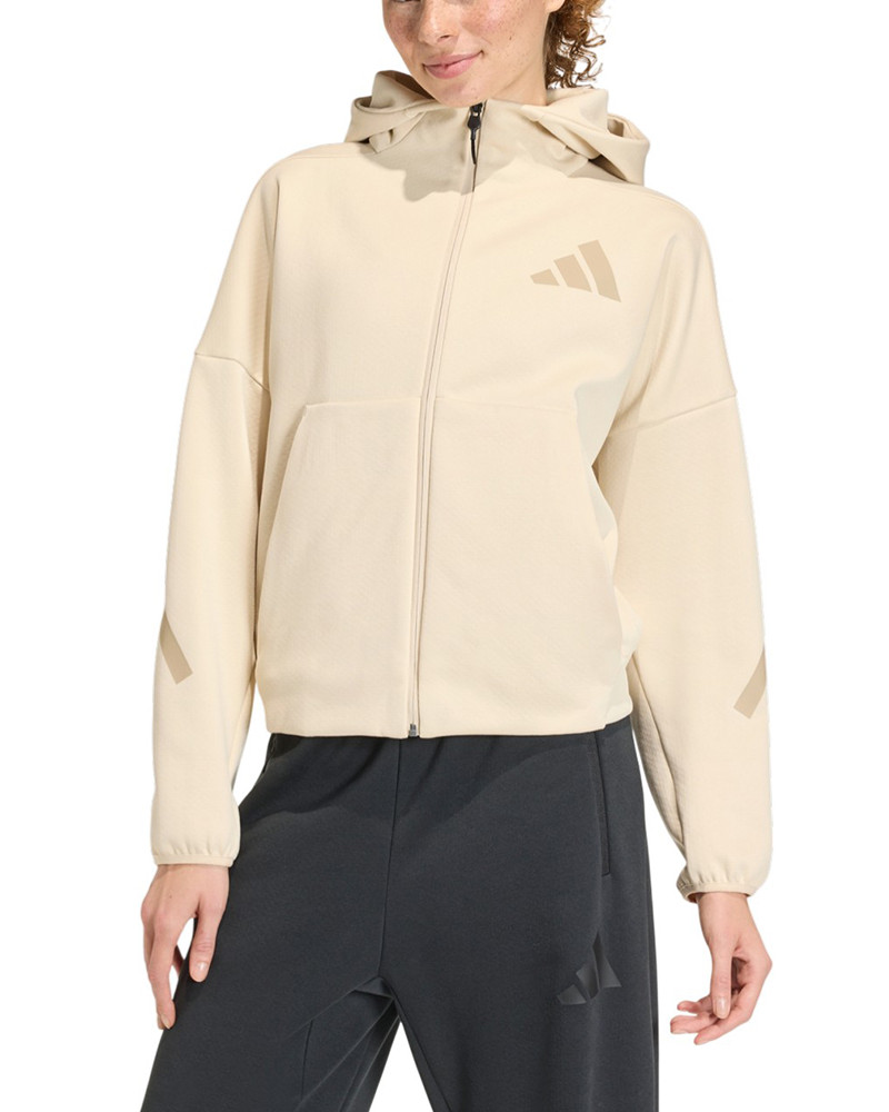 Women's hoodie Adidas W Z.N.E. FZ beige KE4746