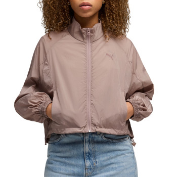 Вітрівка жіноча Puma HER Relaxed Full-Zip Woven Jacket мокко 69188788