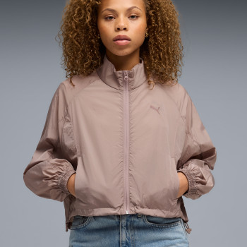 Вітрівка жіноча Puma HER Relaxed Full-Zip Woven Jacket мокко 69188788