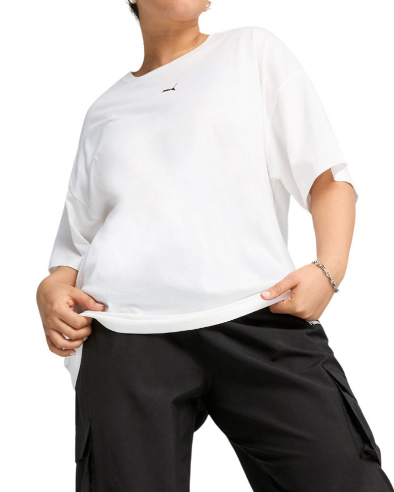 Camiseta para mujer Puma ESS Relaxed Tee blanca 68497102