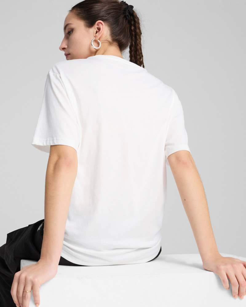 Camiseta para mujer Puma ESS Relaxed Tee blanca 68497102