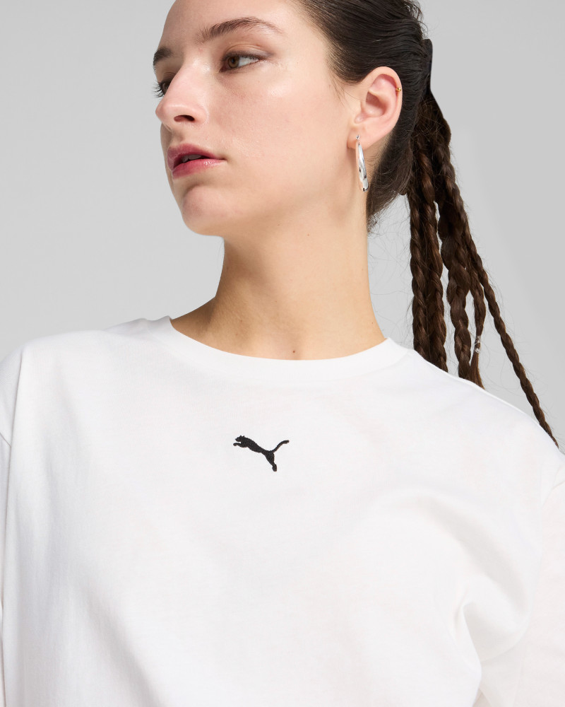 Camiseta para mujer Puma ESS Relaxed Tee blanca 68497102