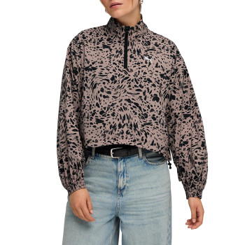 Вітрівка жіноча Puma ESS GRAPHIC Animal Relaxed AOP Woven Half-Zip мокко 69246588