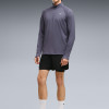 Men's T-shirt Puma M RUN VELOCITY CLOUDSPUN 1/4 ZIP dark blue 52662735