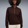 Women's sweatshirt Puma CLASS Standard Full-Zip Jacket brown 69401533