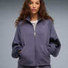 Sudadera de mujer Puma HER Full-Zip Relaxed DK Jacket azul oscuro 69402335