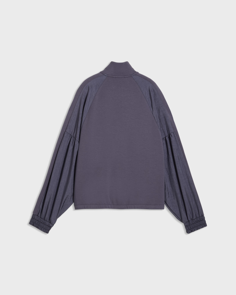 Sudadera de mujer Puma HER Full-Zip Relaxed DK Jacket azul oscuro 69402335
