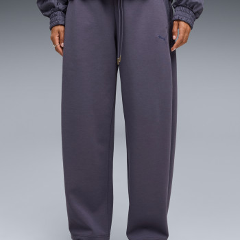 Pantalones de mujer Puma HER Relaxed DK Barrel Leg Pants azul oscuro 69402435