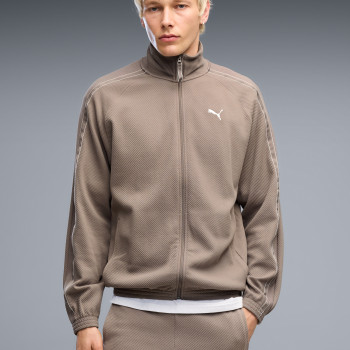 Sudadera de hombre Puma CLASS Relaxed Material Track Jacket beige 69429881