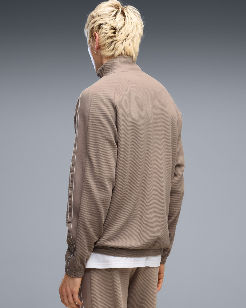 Sudadera de hombre Puma CLASS Relaxed Material Track Jacket beige 69429881