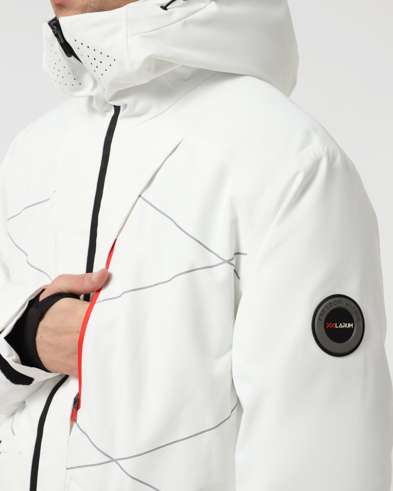 Chaqueta de hombre Larum Crest blanca 302504-100