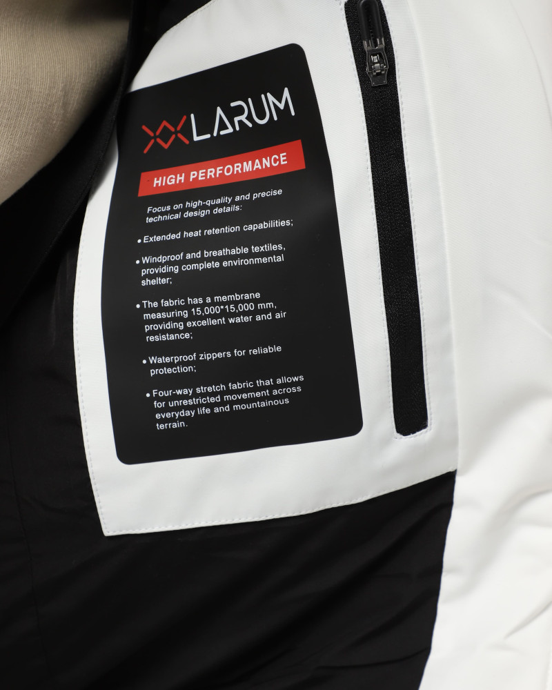 Chaqueta de hombre Larum Crest blanca 302504-100
