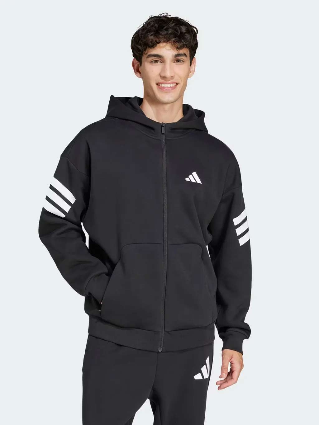 Adidas JD4827 Sudadera de Hombre M FI 3S FZ - 1