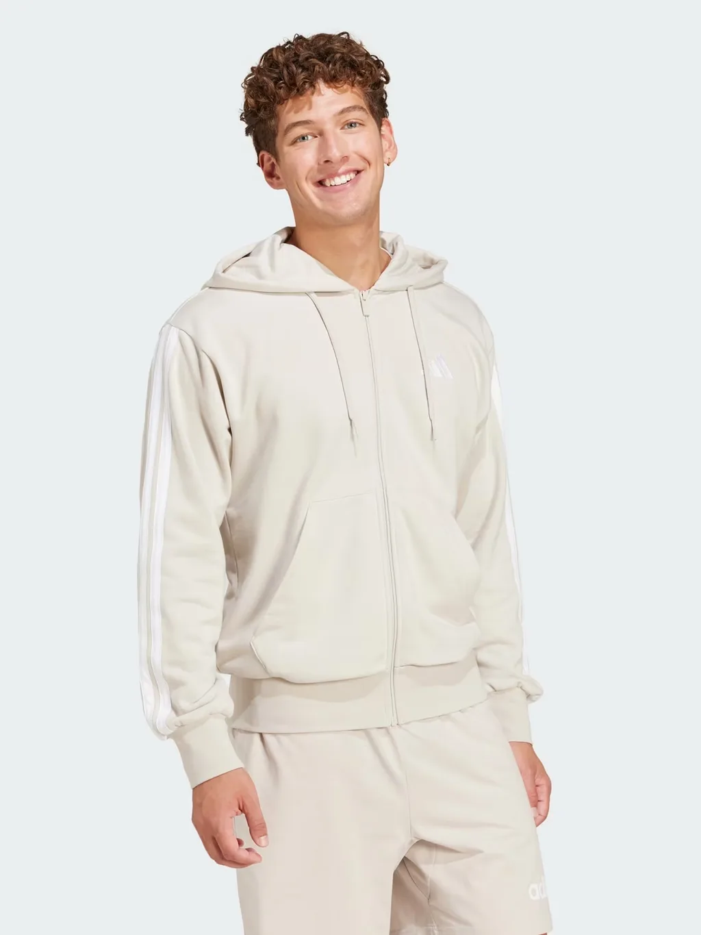 Adidas JE6340 Sudadera de Hombre M 3S FT FZ HD - 3