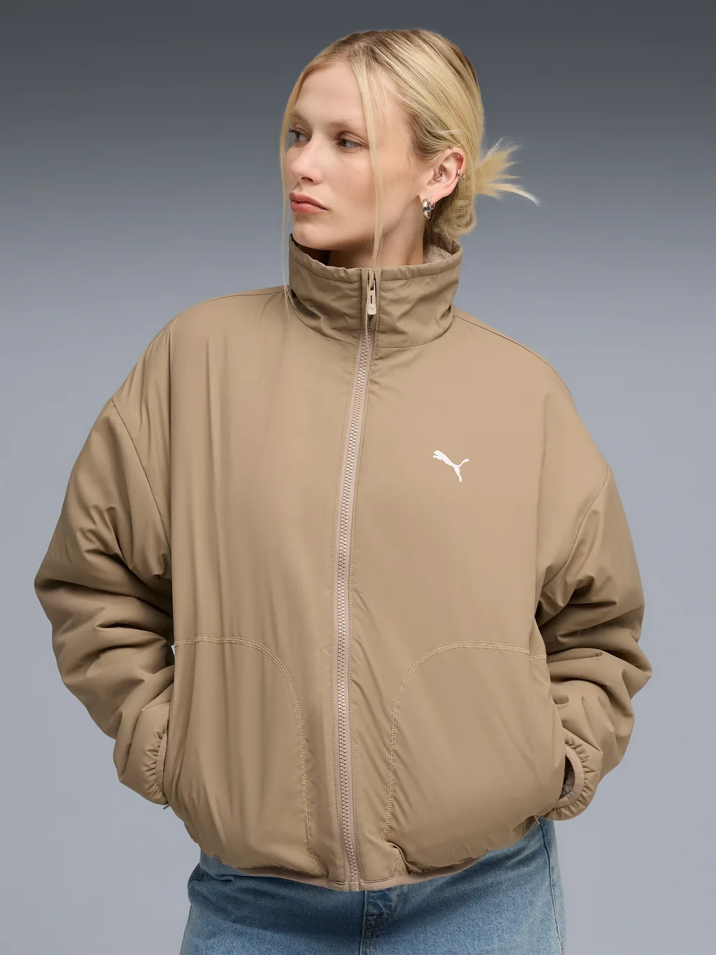 PUMA 688386-87 Chaqueta de mujer Reversible Hybrid Sherpa Jacket - 3