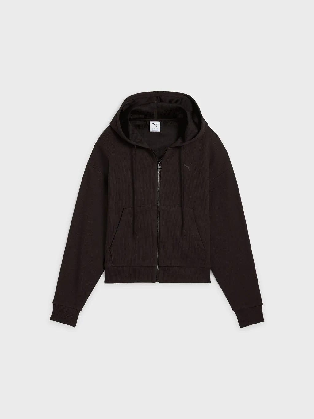 Puma 685056-01 Sudadera de Mujer HER Comfort Crop Full-Zip Hoodie - 5