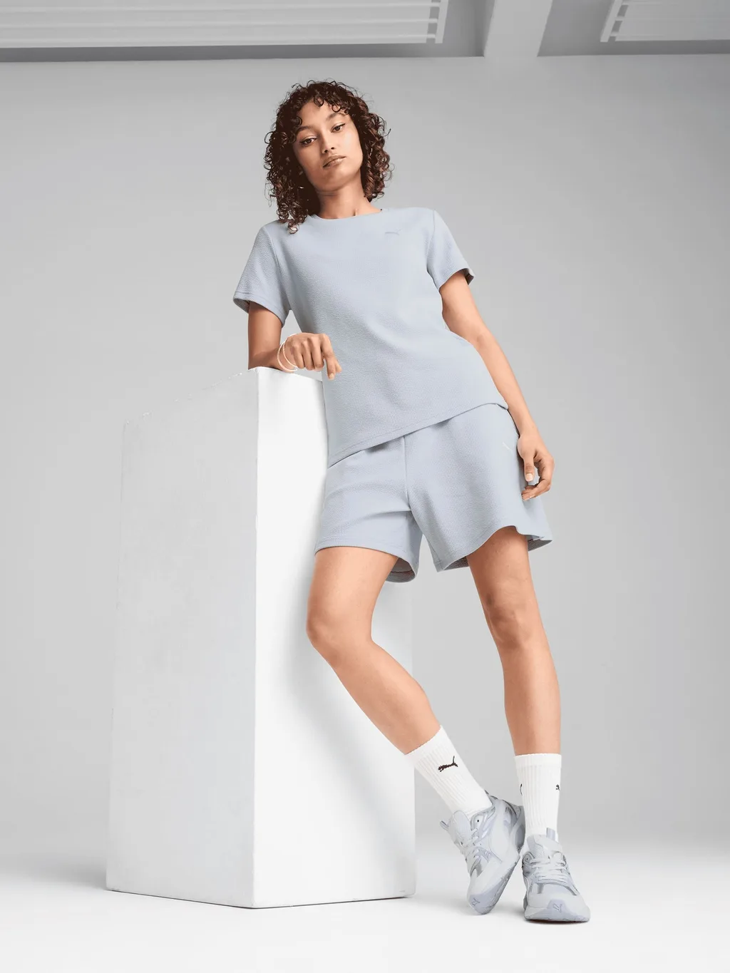 Puma 685062-47 Pantalones Cortos de Mujer HER High-Waist Shorts 5" - 3