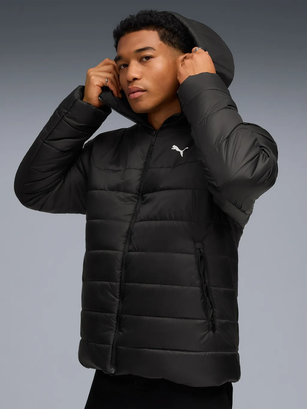 Puma 685211-01 Chaqueta de hombre ESS Hooded Padded Jacket - 3
