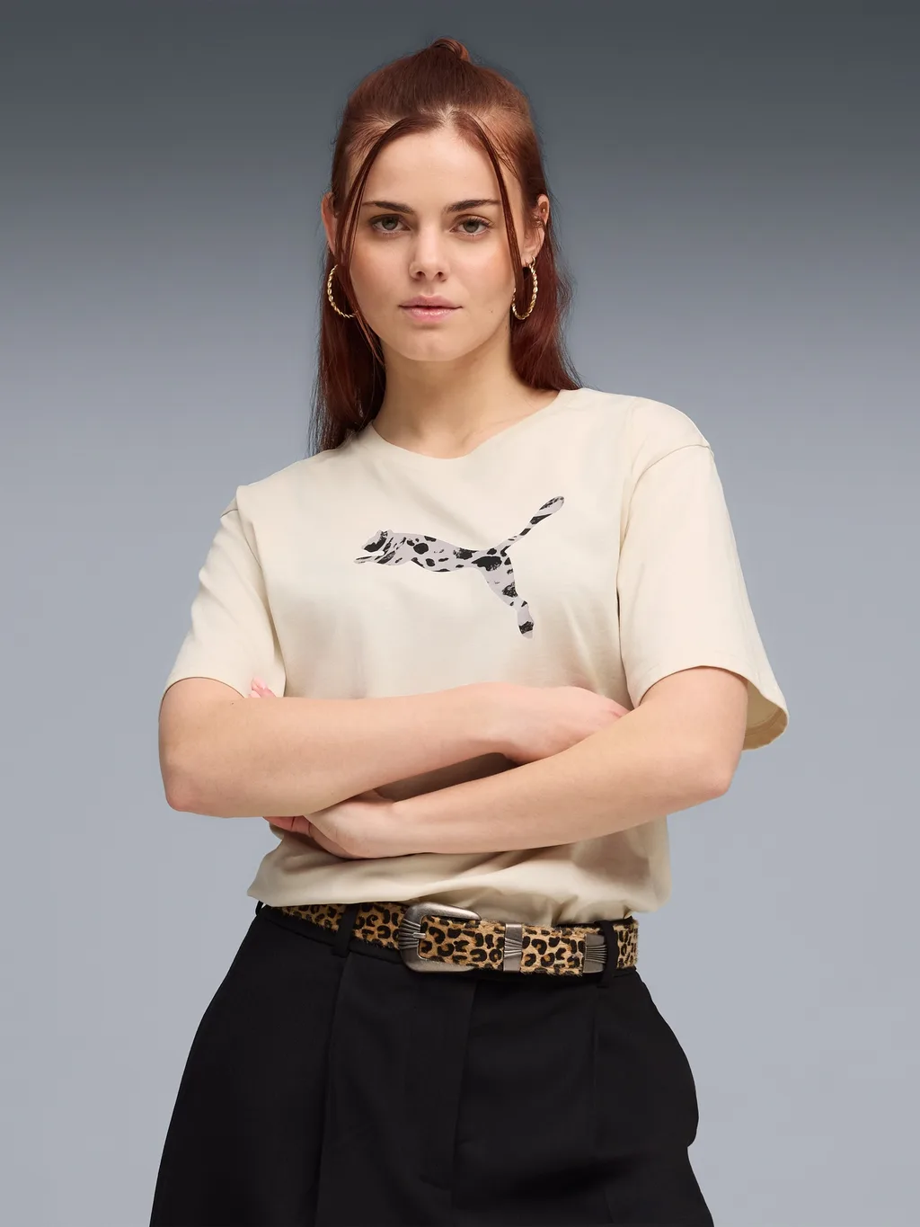 Puma 691821-87 Camiseta de Mujer ESS GRAPHIC Animal Relaxed Tee - 1